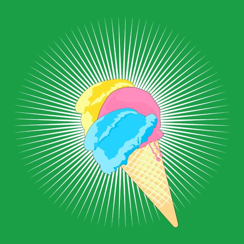 Cornet de crème glacée cornet de crème glacée molle de la crème glacée