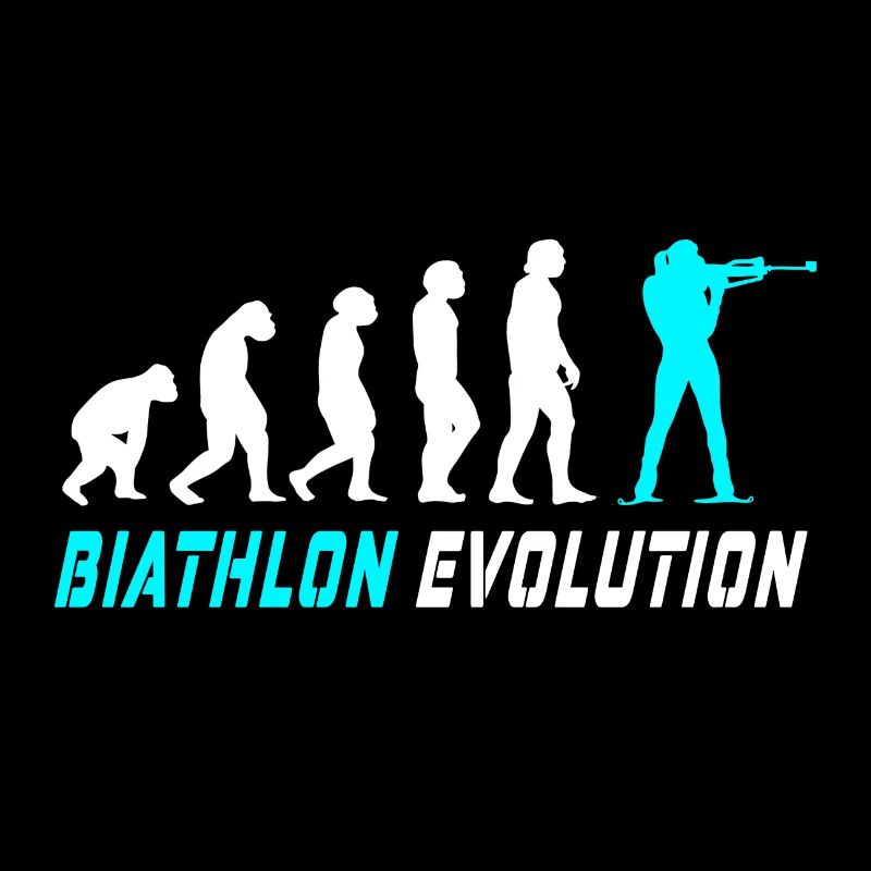 Evolution biathlon design / gift idea