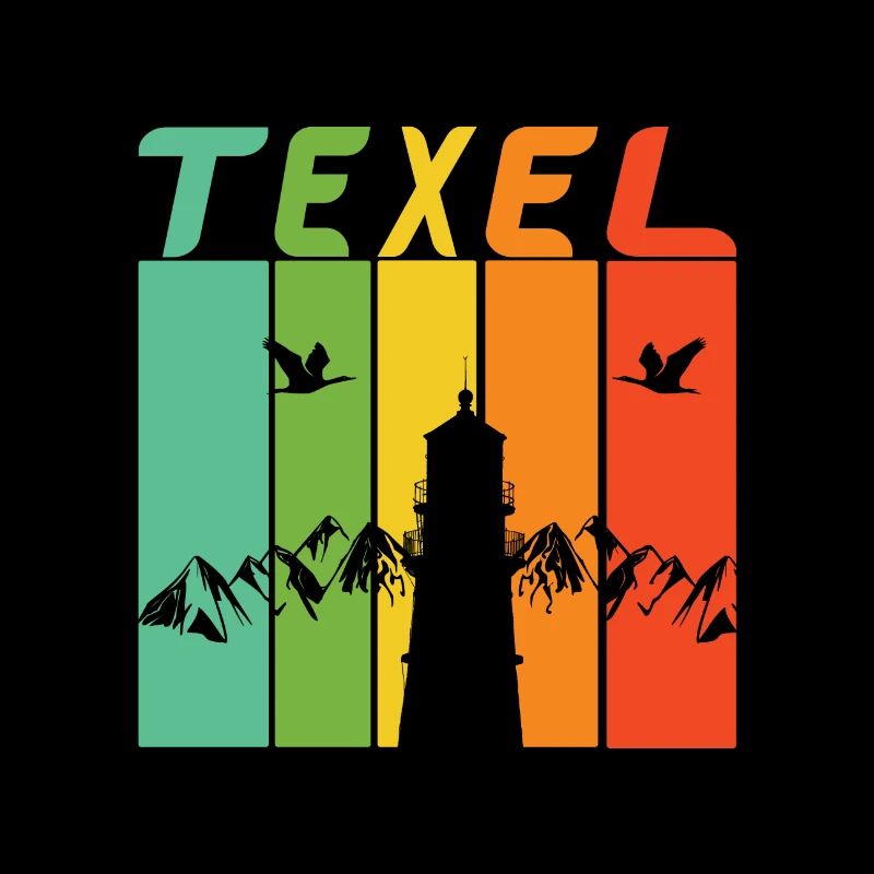 Conception / cadeau de phare de Texel