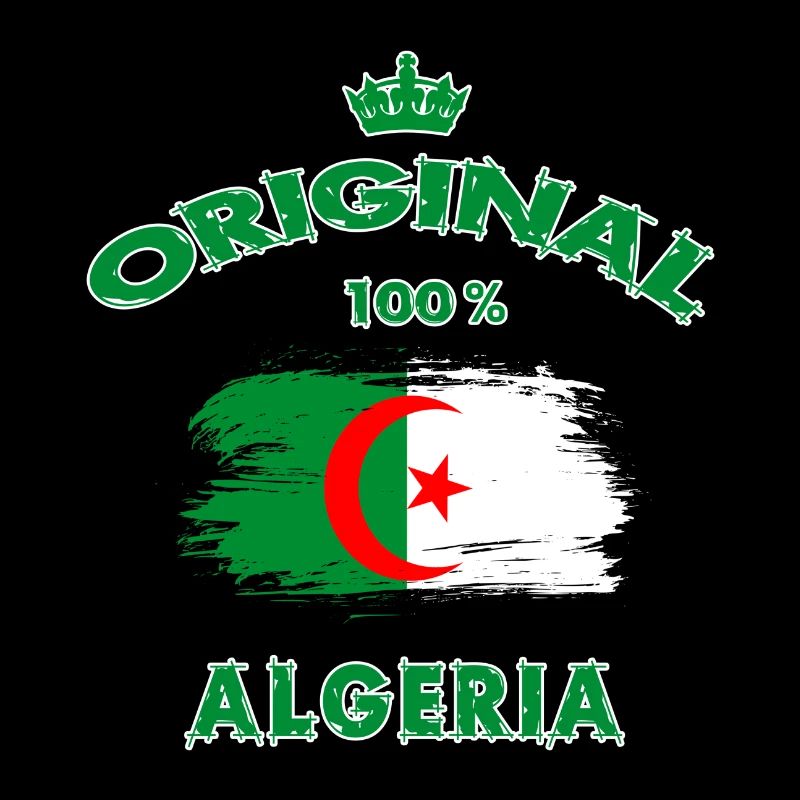 Algerien Original 100% / Geschenk Nationalflagge
