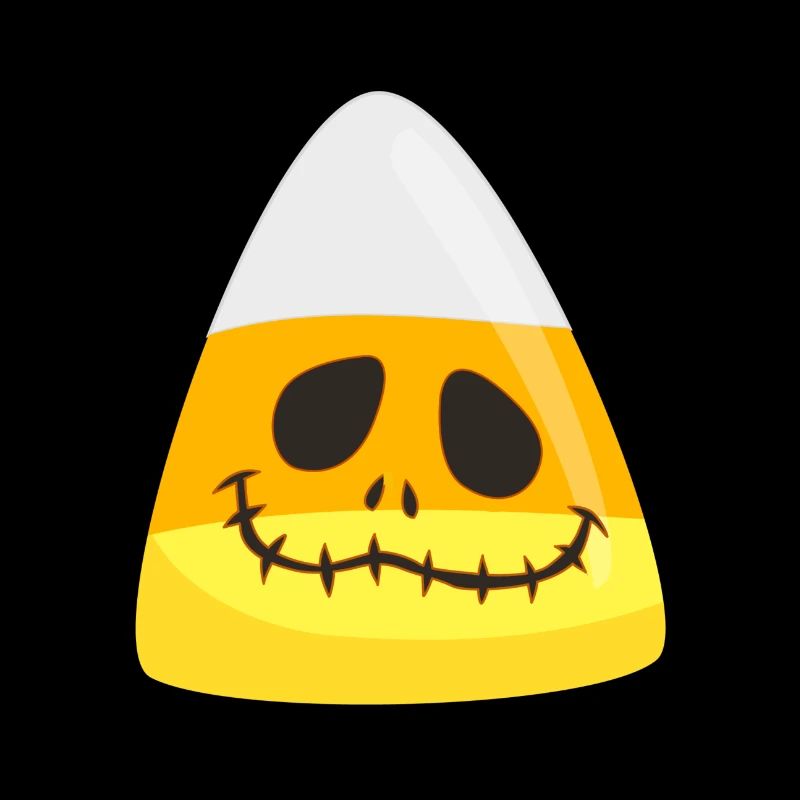 Halloween Candy Corn Pumpkin Emoticon Face