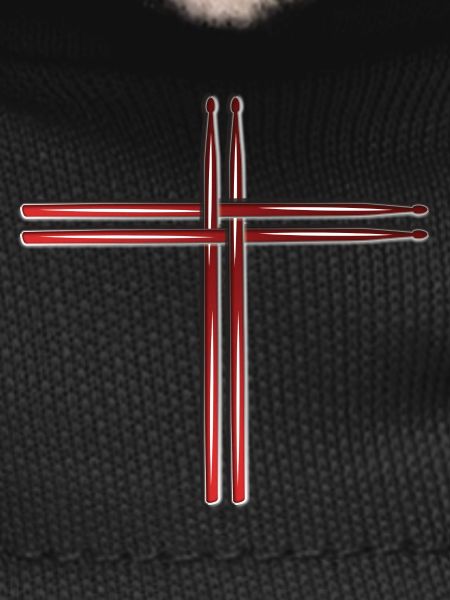 Drum sticks drummer drummer cross