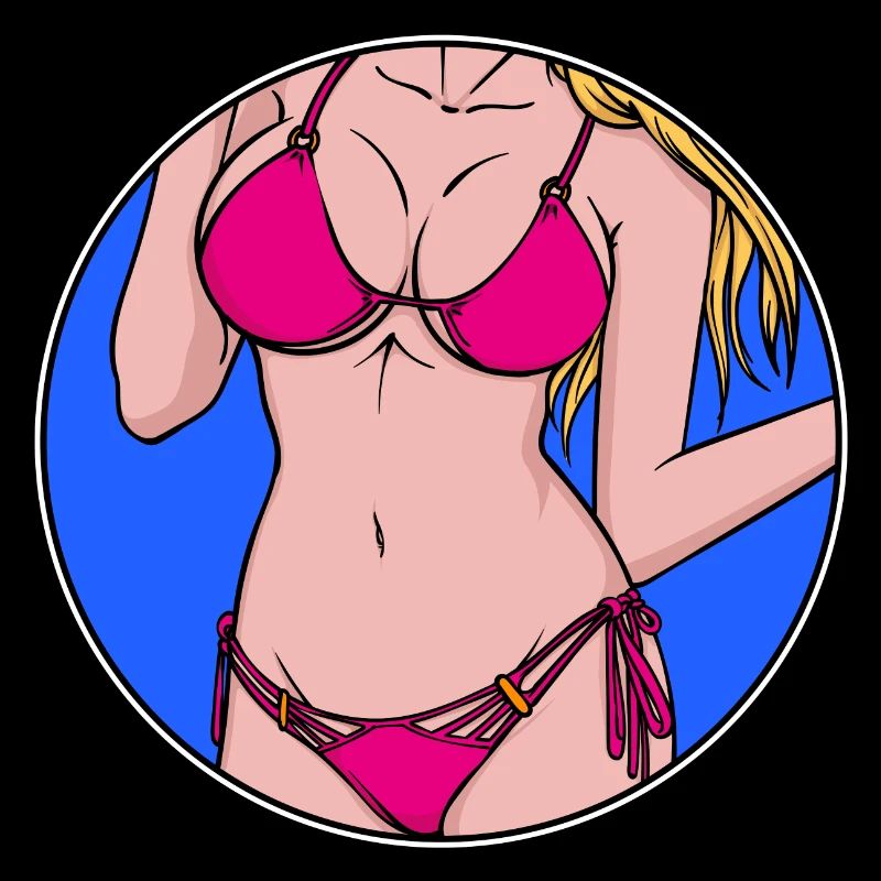 Surfeur fille bikini vacances plage mer été