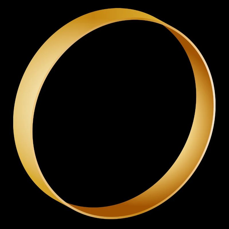 schlichter goldener Ring - Ehering - Hochzeit