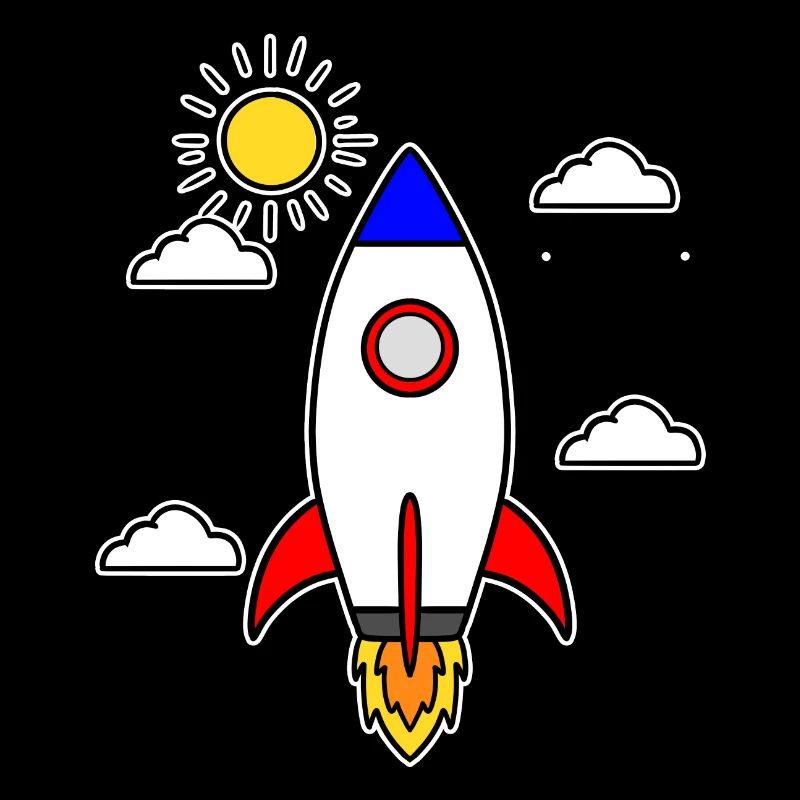 School launch rocket spaceship school start school
