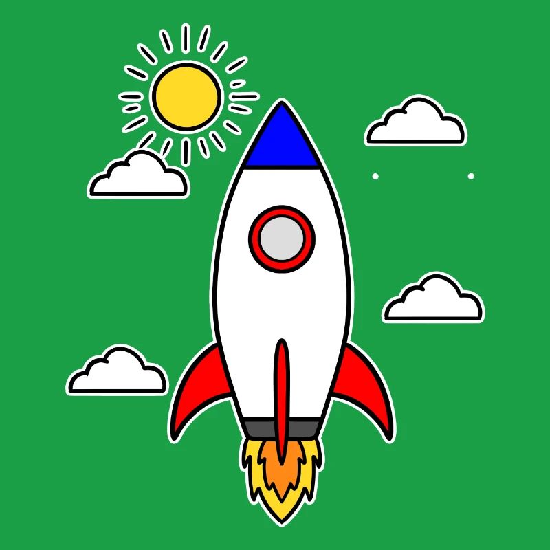 Schulstart Rakete Raumschiff Schulbeginn Schule