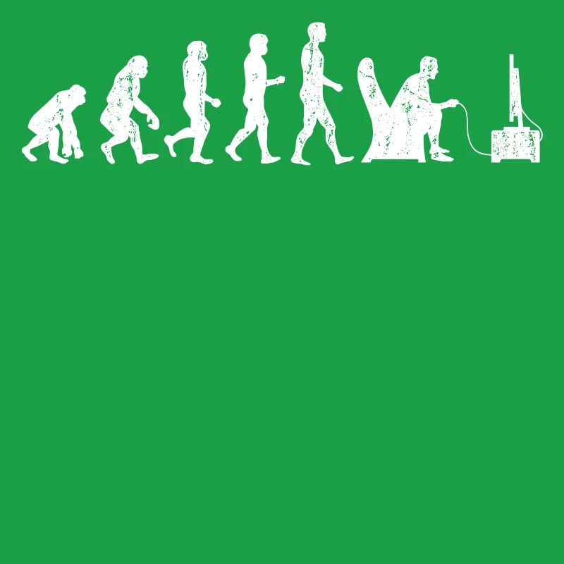 Gamer Evolution Zocker Spielen