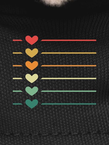 Line Heart Retro