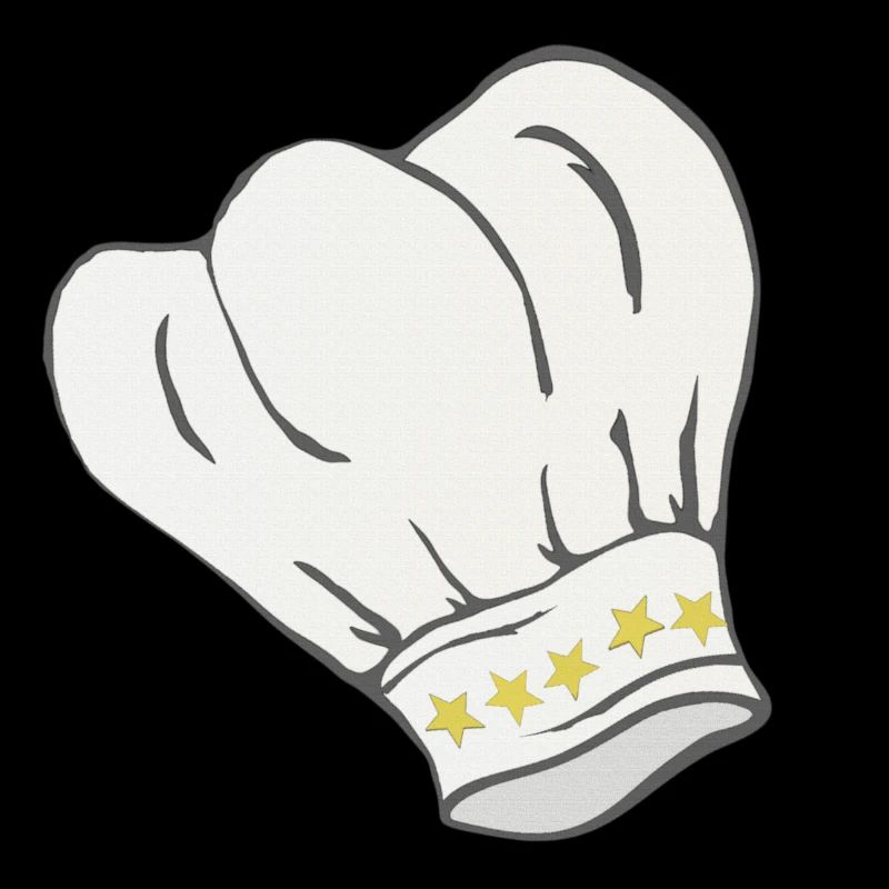 Chef's hat star pattern, cooking, gifting men