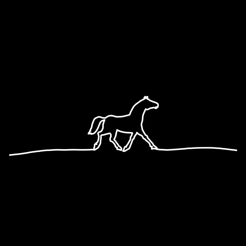 süßes Pferd - Abstrakt Linien Pferd Geschenkidee