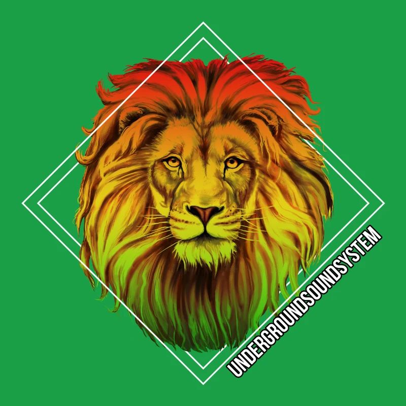 Regenbogenlöwe Diamond Muster