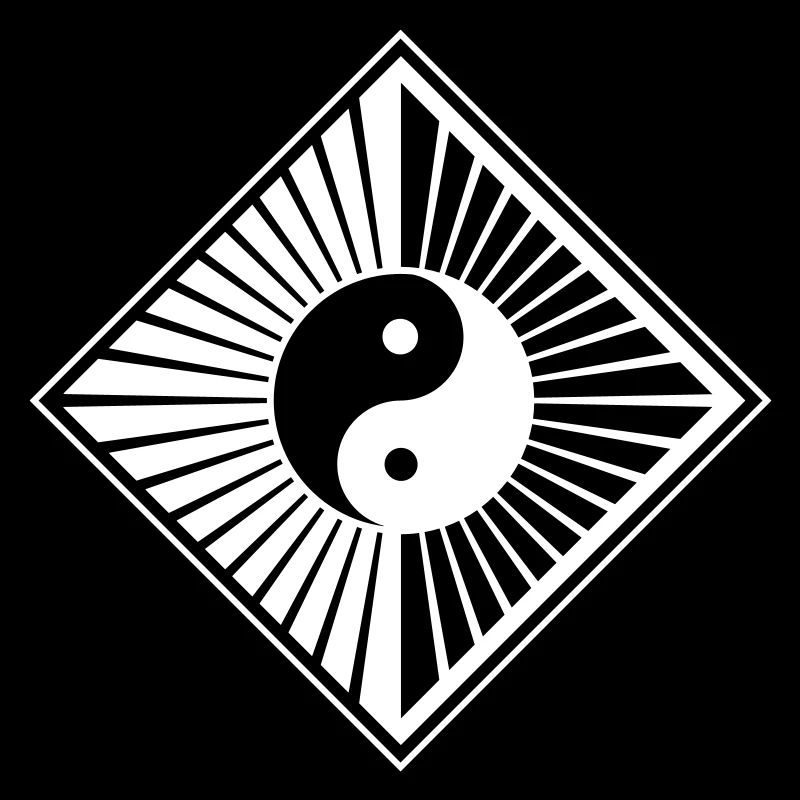 Yin Yang yang bouddhiste au style moderne