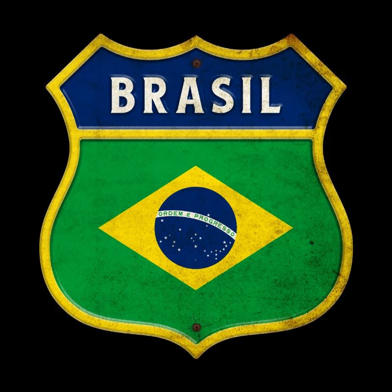 Drapeau armoiries du Brésil