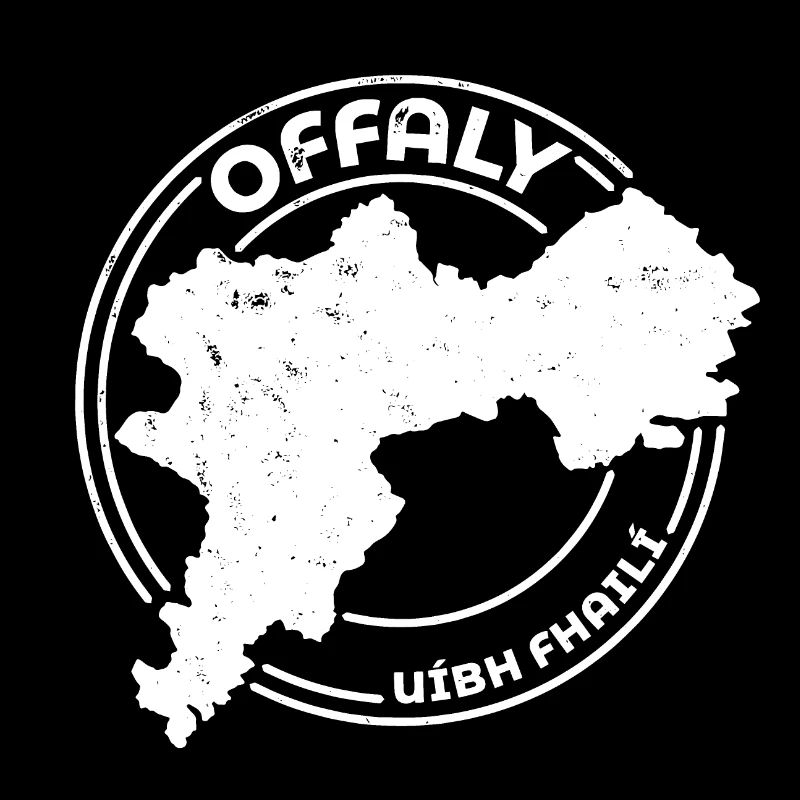 Offaly Ireland Map | County Outline Stamp