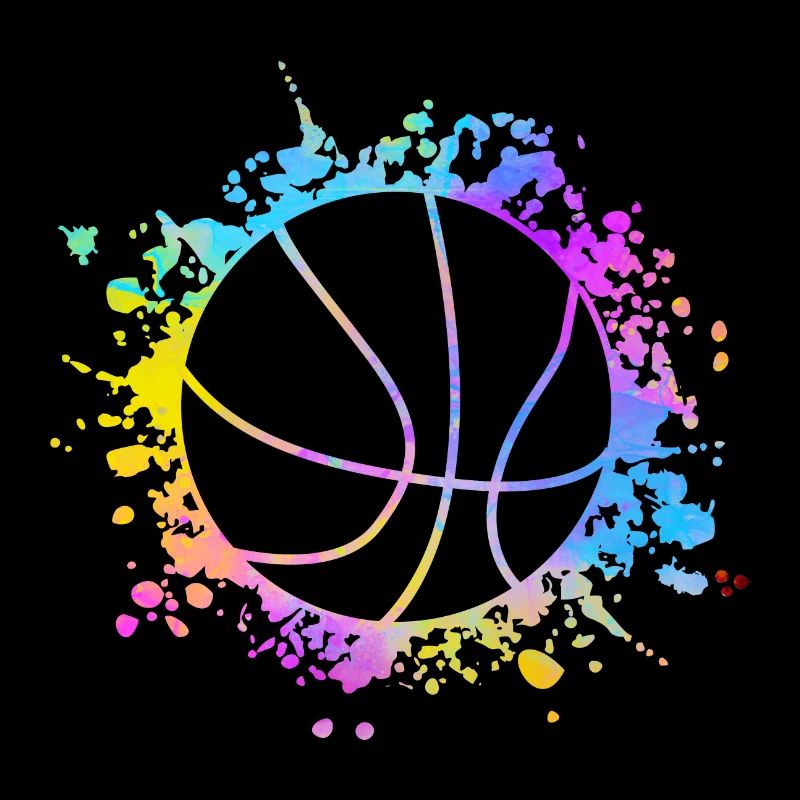 Basketball Farbspritzer Farbklecks