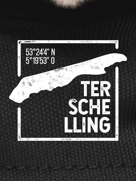 Terschelling | Island silhouette stamp design