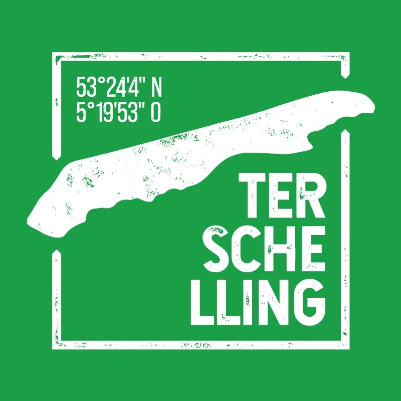 | terschelling Conception de timbres Island Silhouette
