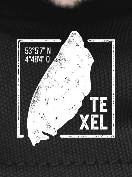 Texel | Island silhouette stamp design