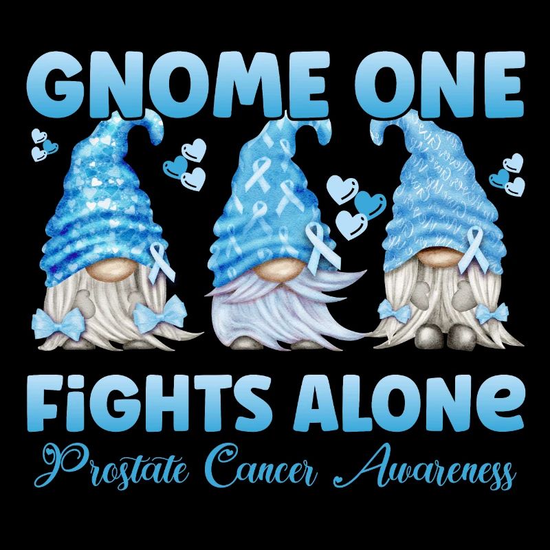 Prostata Krebs Prostatakarzinom Hellblau Gnom