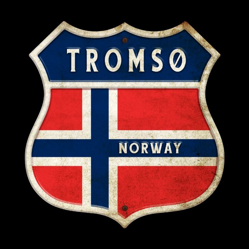 Tromsø Norwegen Wappen Flaggen Design