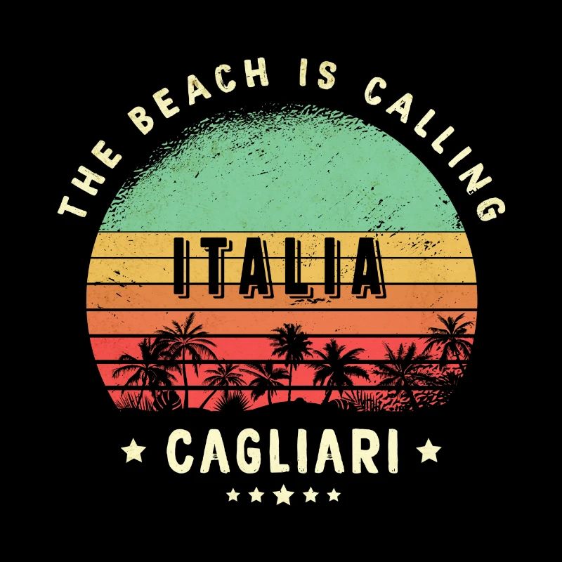 Design de plage à Cagliari Italie