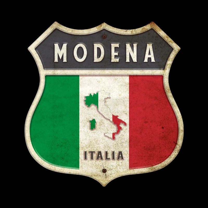 Modena Italy Coat of Arms Flags Design