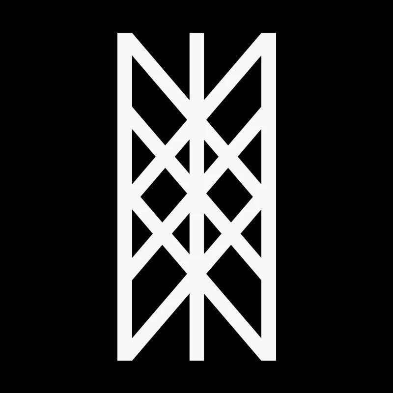 Toile de Wyrd Viking - blanc