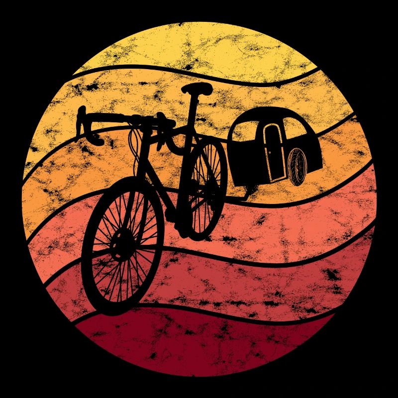 Vélo Camping Vélo Camping Vintage Rétro