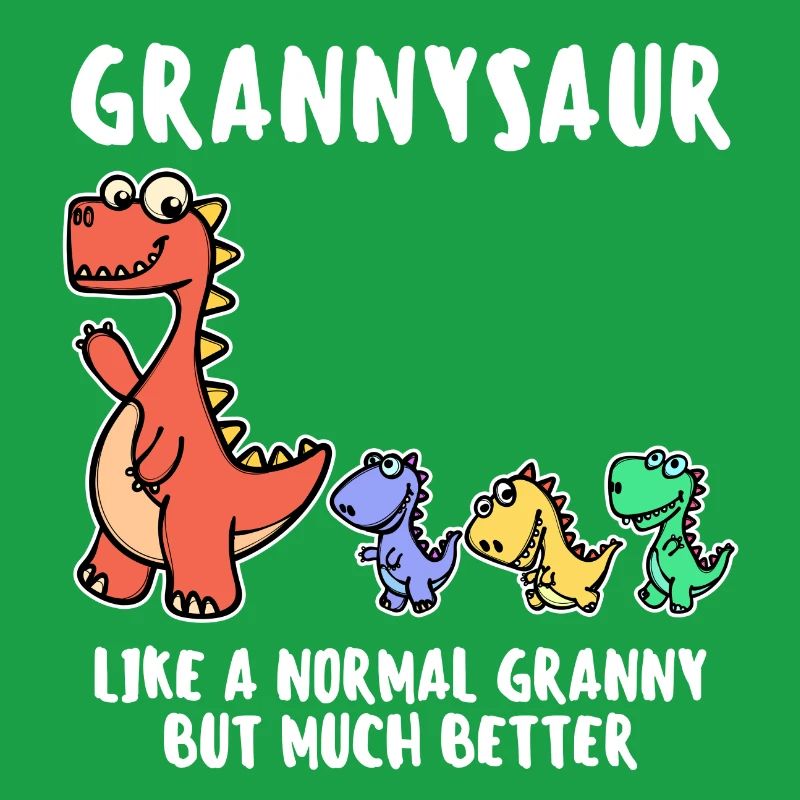 Oma Cool Statement Großmutter Dinosaurier