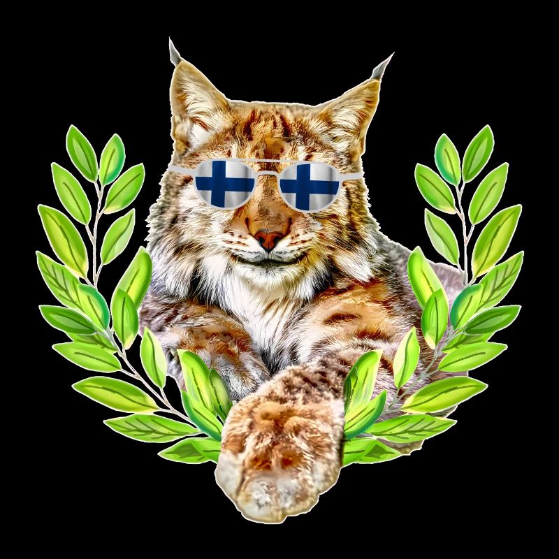 Finnland Luchs lächelnd cool