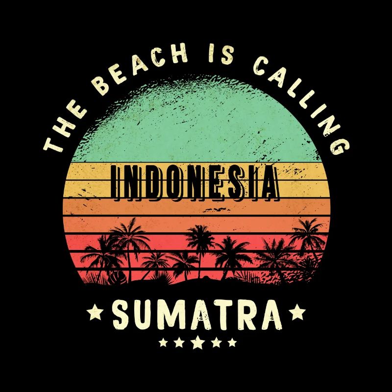 Sumatran indonesia beach design