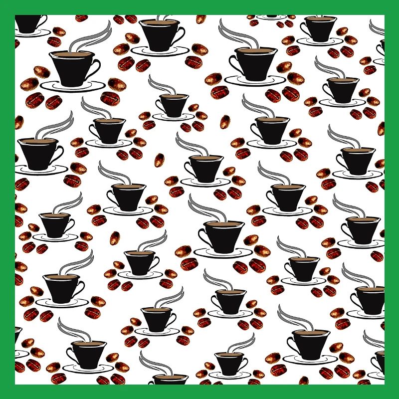 kaffeetassen Kaffeebohnen Küchenmuster