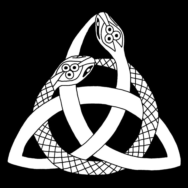 Serpents blancs et symbole celte