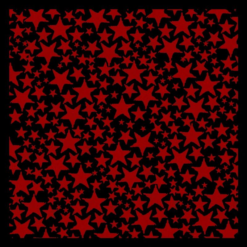 Red star pattern on black background