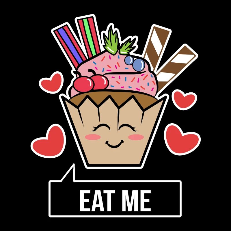 Sweets Sweet Tooth Statement Delicious Cupcake