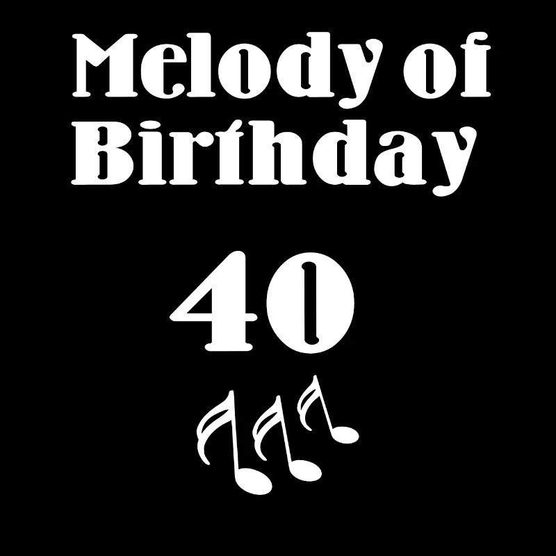 40, musiknoten, geburtstags shirt