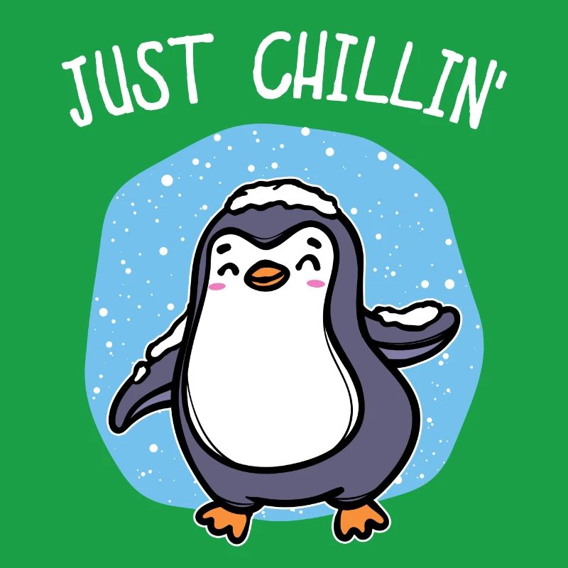 Kalt Schnee Pinguin Eis Cool Statement Tier Vogel