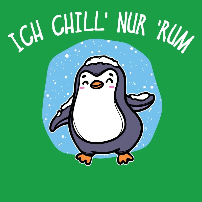 Pinguin Kälte Schnee Statement Tier Vogel Eis