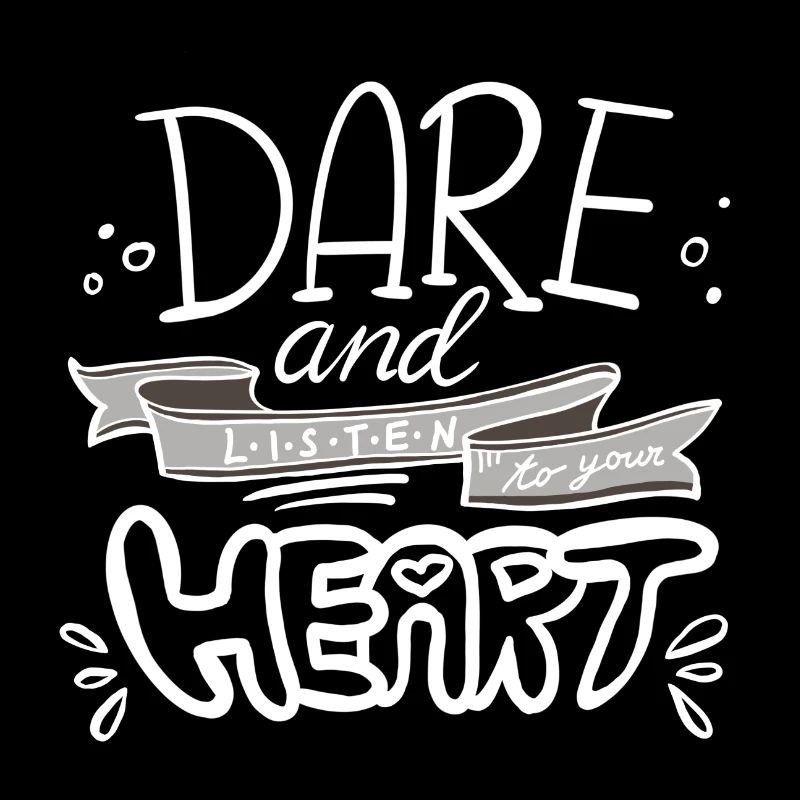 Motivational hand lettering message