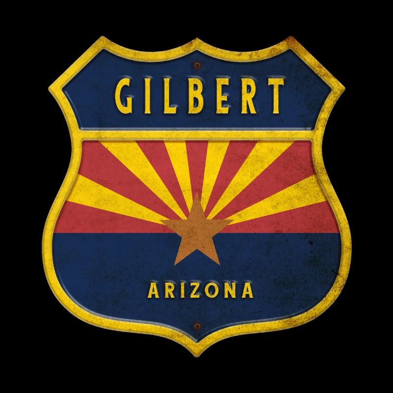 Design du blason du drapeau Gilbert Arizona