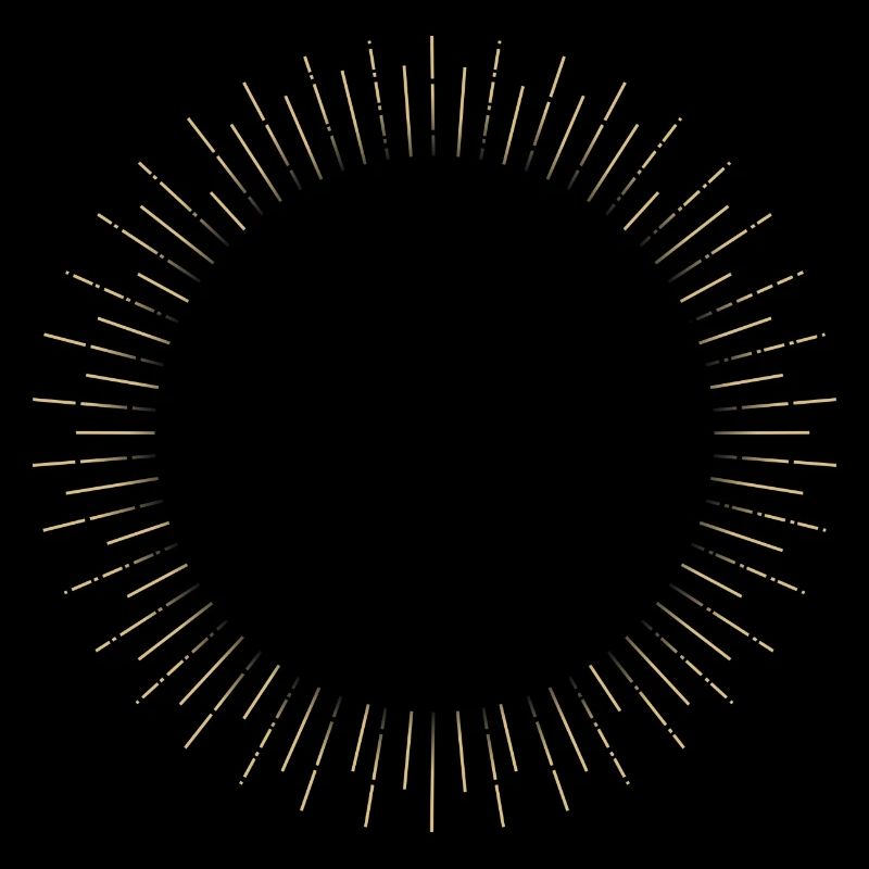 Golden Sun Ring Ray Frame