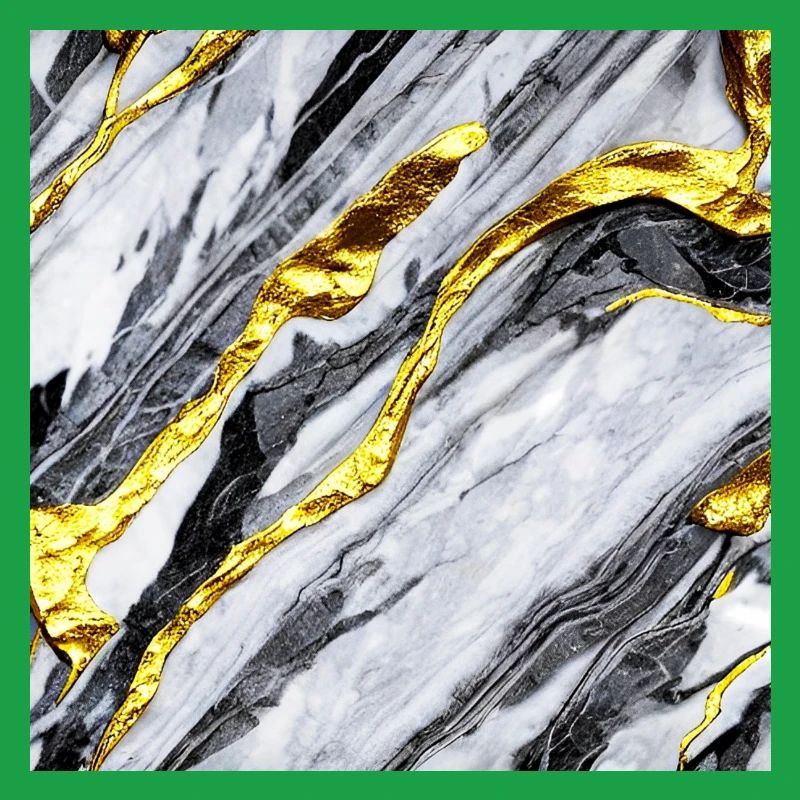 Marble gold structure