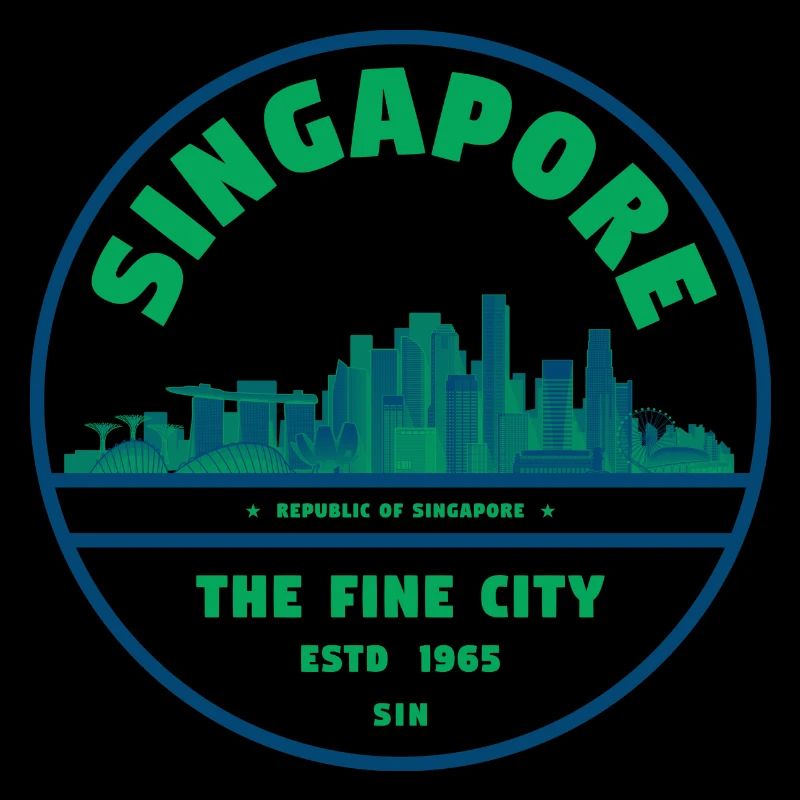 Singapore Skyline Emblem