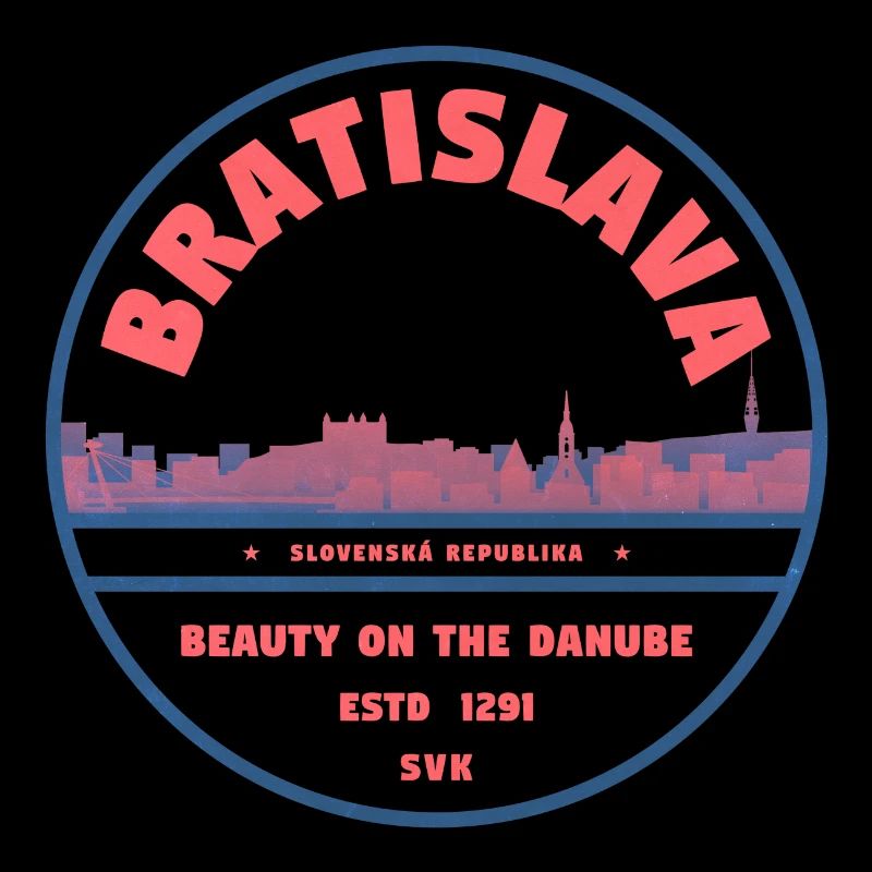 Bratislava Skyline Danube