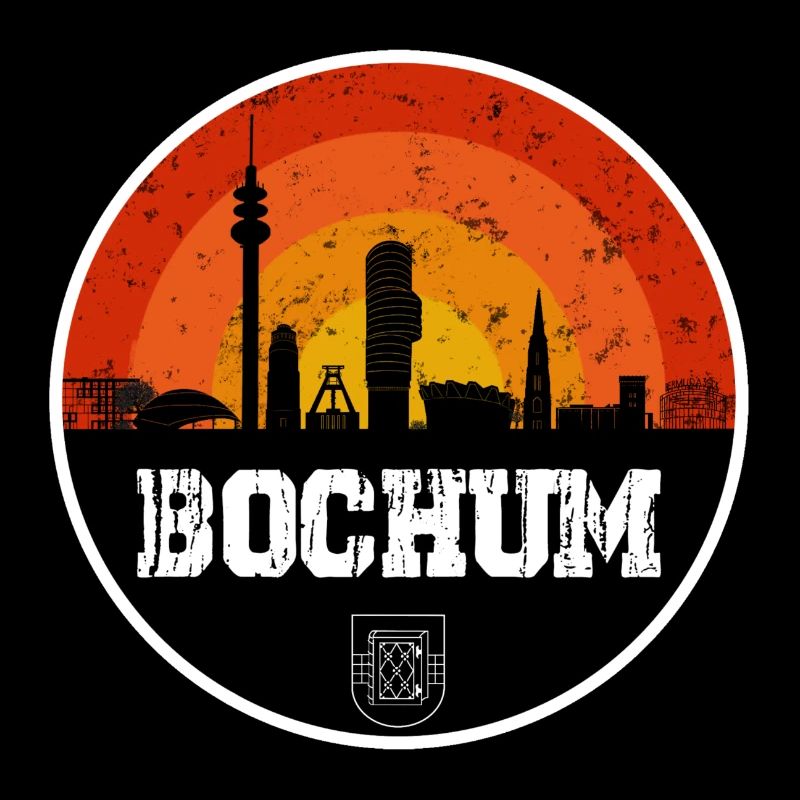 Bochum Skyline mit Wappen