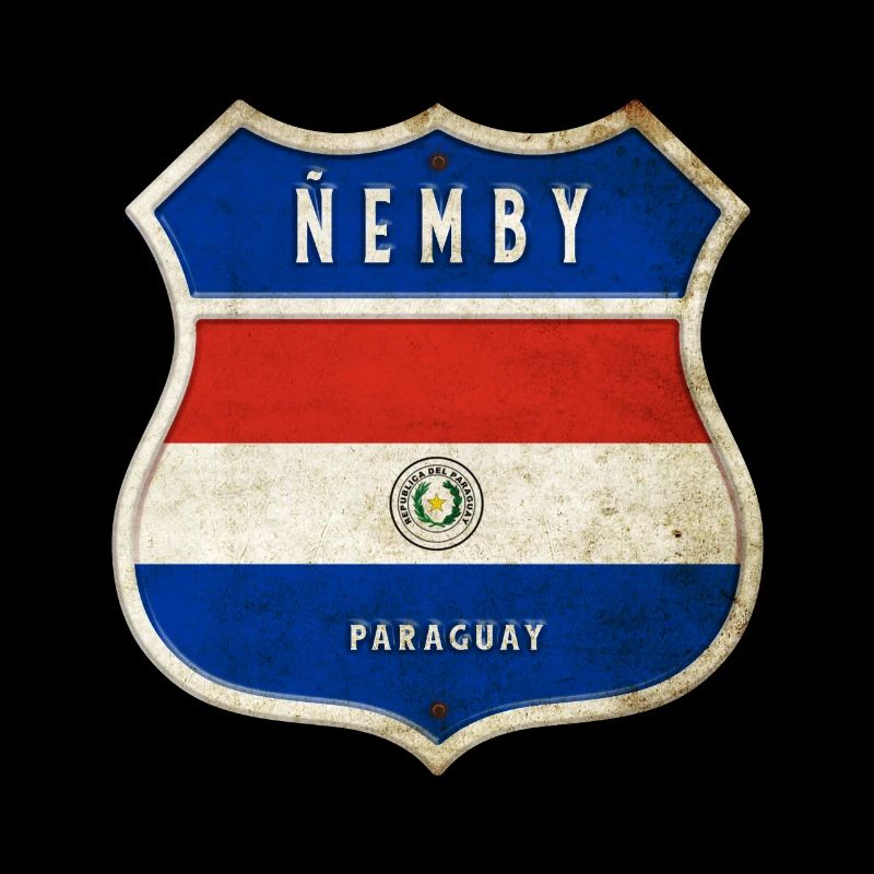 Motif du drapeau du Paraguay de Ñemby