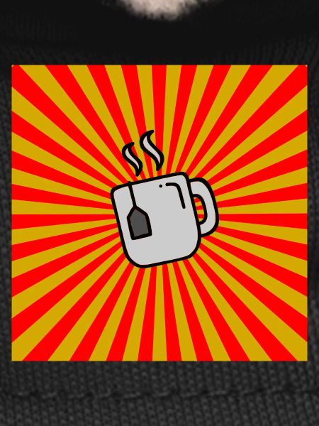 Sunburst Tea red yellow-Sunrise Teacup
