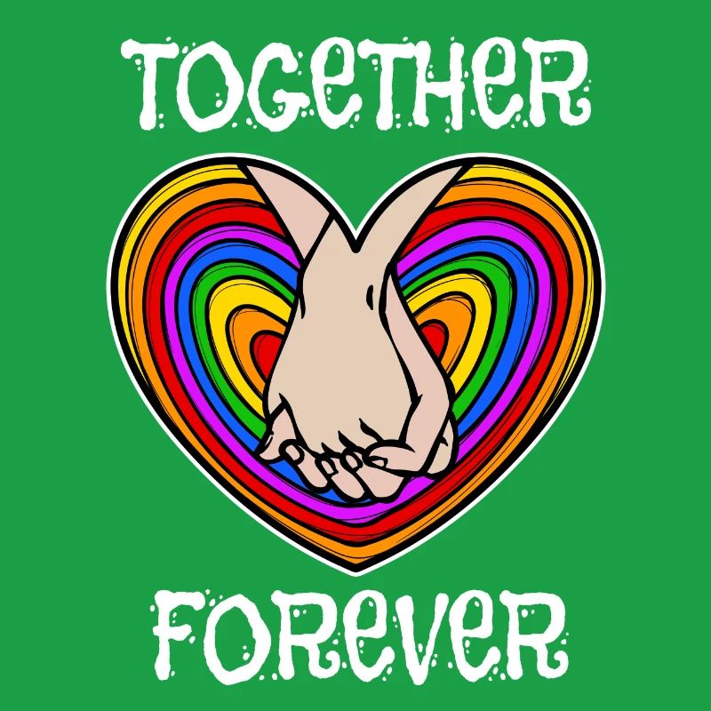 Bisexuel Rainbow Lgbt Déclaration Relation cardiaque