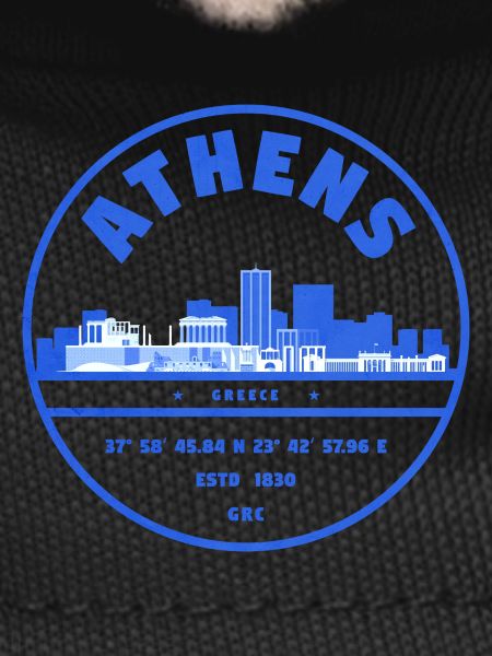 Athens Skyline Stamp