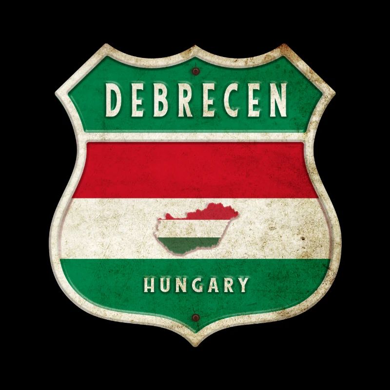 Design du drapeau hongrois de Debrecen